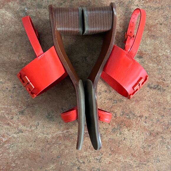 Tory Burch Leather Slingback Sandals Eleanor Heel Sandals
Size 7Med - Picture 3 of 7